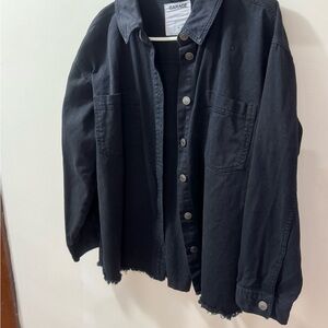 Garage black Button-Up Jacket/ button up shirt